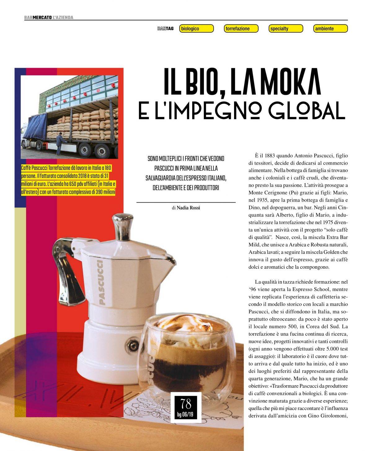 Caffè Pascucci Bargiornale Giugno 2019